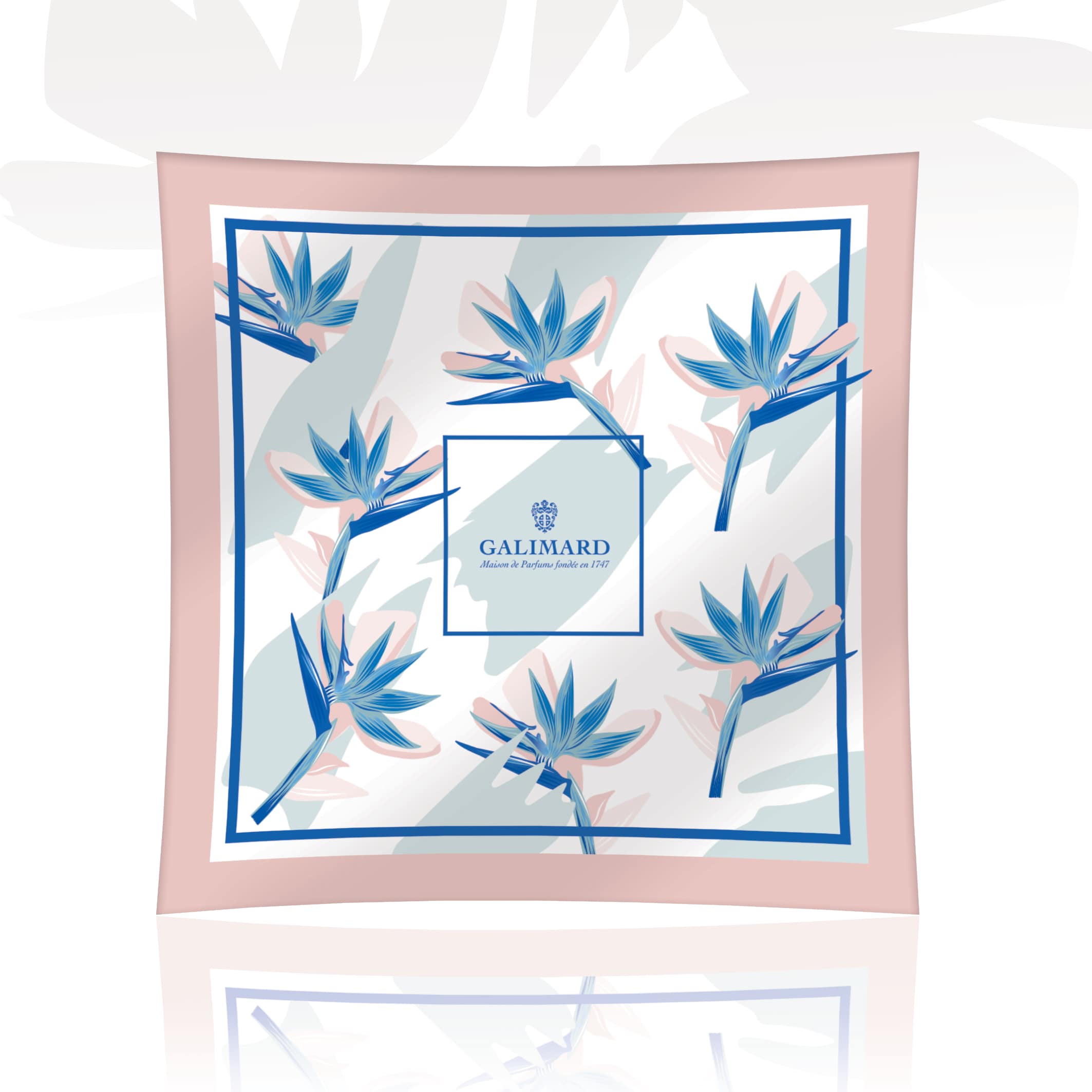 Création exclusive de motifs pour une collection de foulards griffés Galimard.