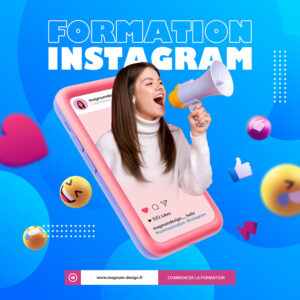 Visuel Instagram créatif conçu pour une campagne de communication digitale.